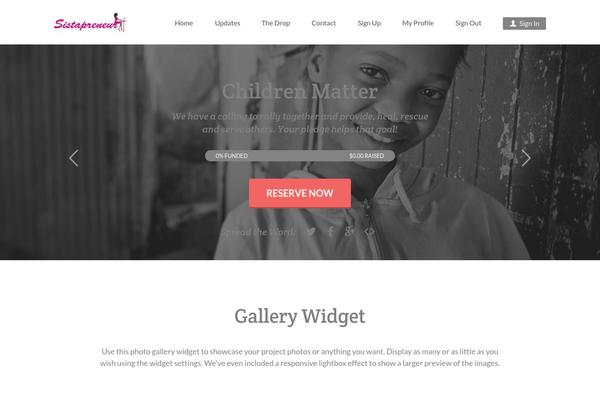 Site using Fundify Crowdfunding plugin