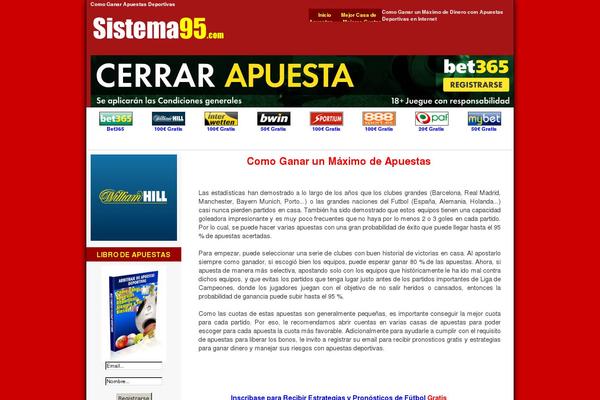 sistema95.com site used Wpdiseno5
