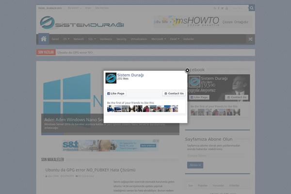 Site using Facebook Page Promoter Lightbox plugin