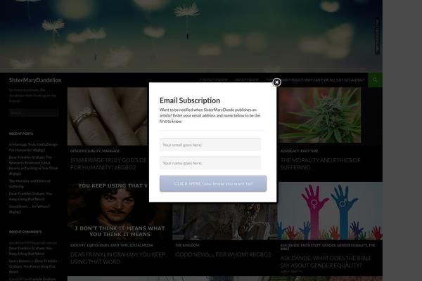 Site using Email-subscribe plugin
