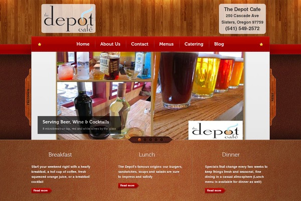 Bordeaux theme site design template sample