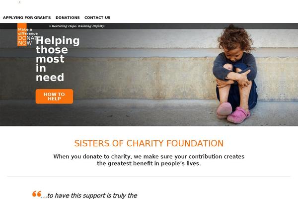 sistersofcharityfoundation.com.au site used Socf