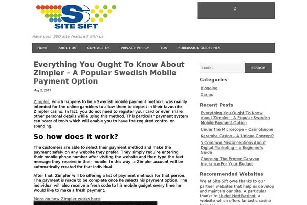Minimize theme site design template sample