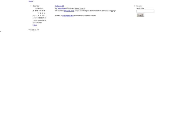 WordPress website example screenshot