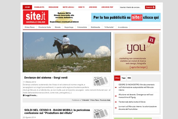 Gazette theme site design template sample