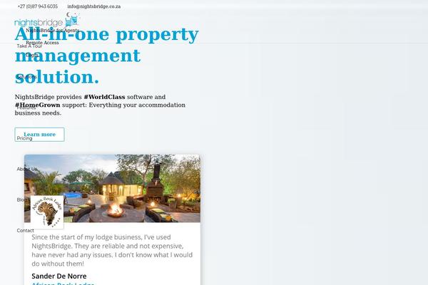 Impreza theme site design template sample