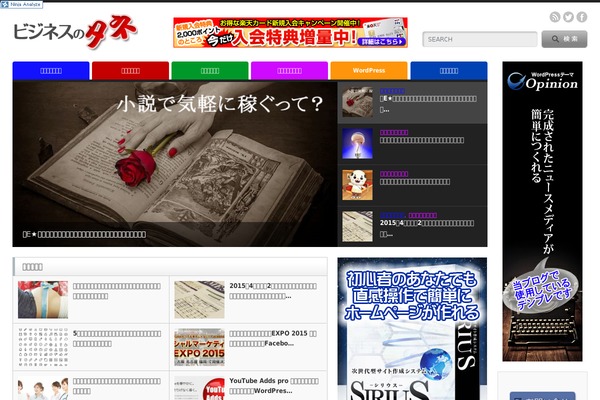 Opinion_tcd018 theme site design template sample