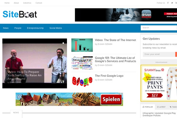GoMedia theme site design template sample