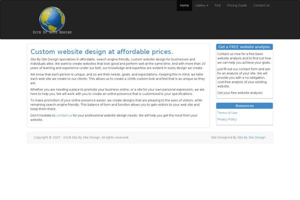 WordPress website example screenshot