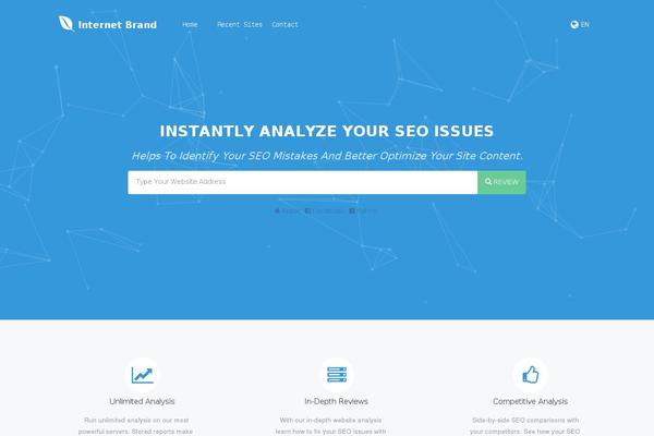 Avani theme site design template sample