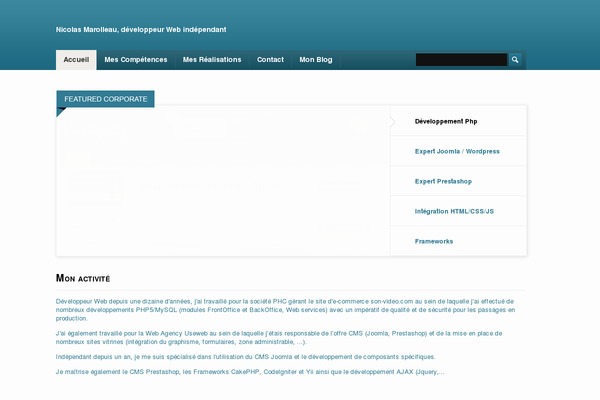 iFeature theme site design template sample