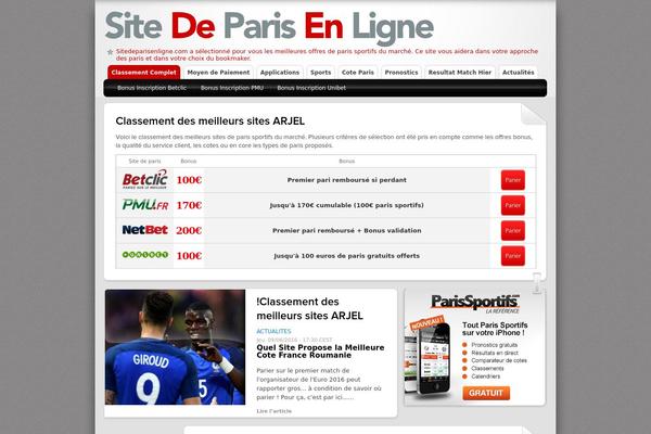 Default theme site design template sample