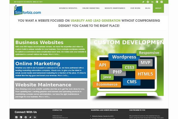 BUILDER theme site design template sample