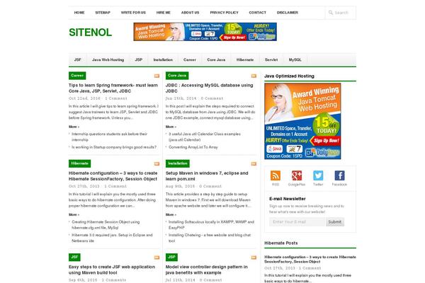Beginner theme site design template sample