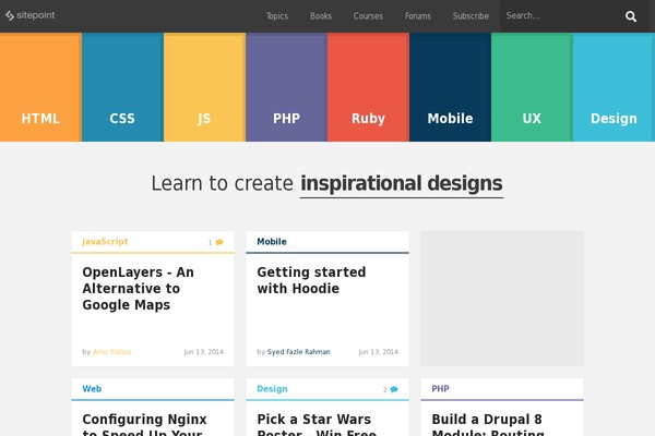 sitepoint theme websites examples