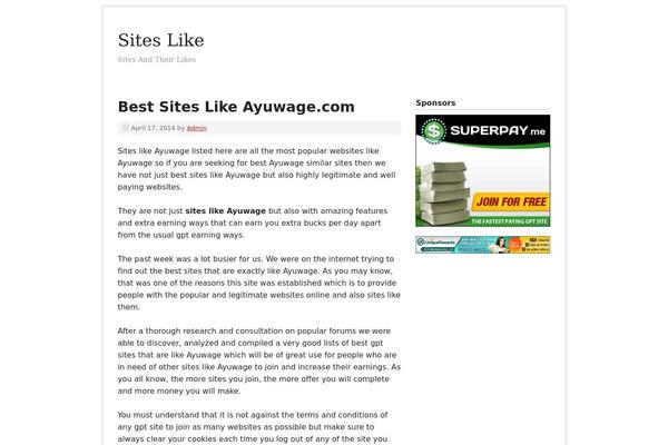 Prose theme site design template sample