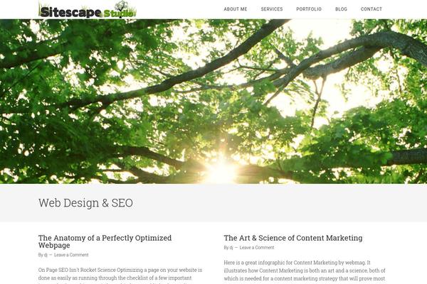 Site using Arconix Portfolio plugin