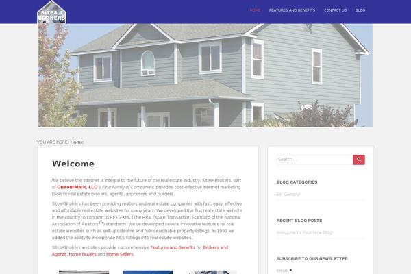 Site using Onyourmark-social-widget plugin