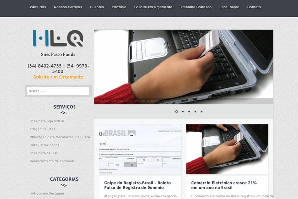 Nomad theme site design template sample
