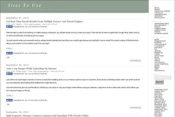 Site using Vote-it-up plugin