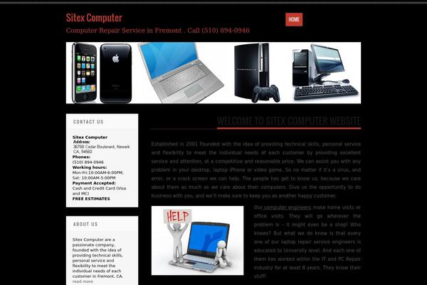Tesla theme site design template sample