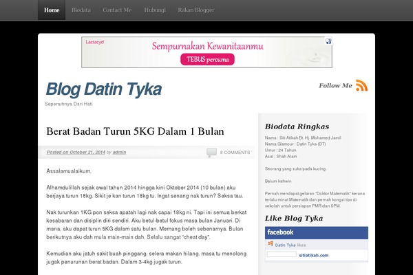 Site using Sharebar plugin