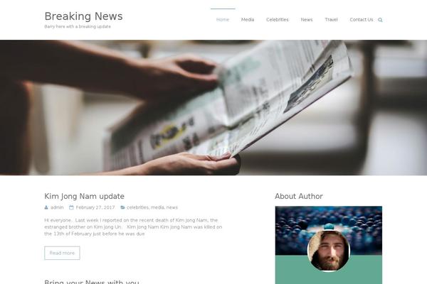 Site using Footer Putter plugin