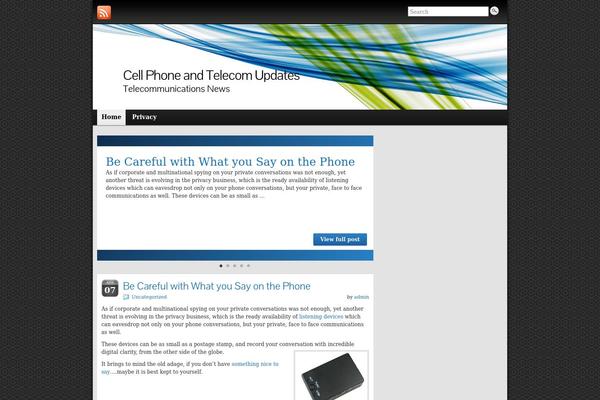 Graphene theme site design template sample