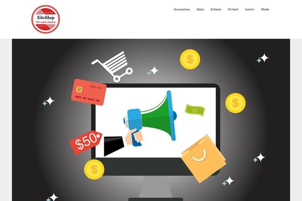 Gutenshop theme site design template sample