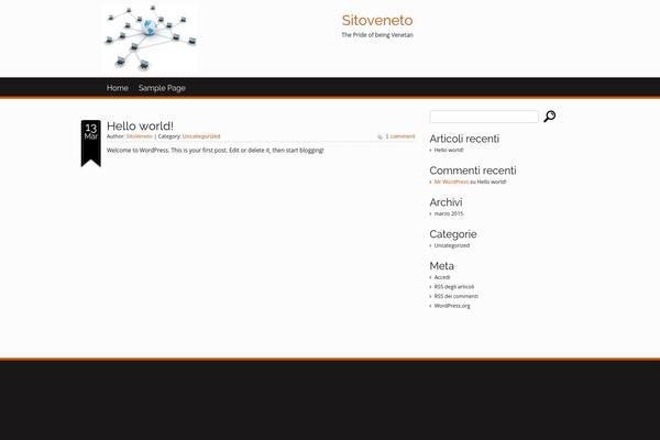 World theme site design template sample