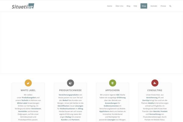 Enfold theme site design template sample