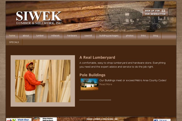 siweklumber.com site used Siwek-child