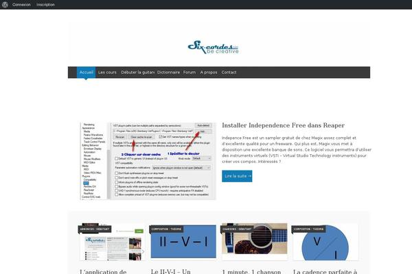 six-cordes.fr site used Expound Child