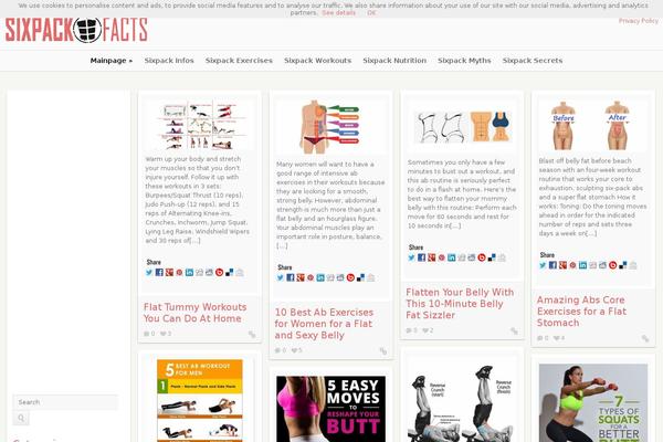 sixpack-facts.com site used Pinfinity