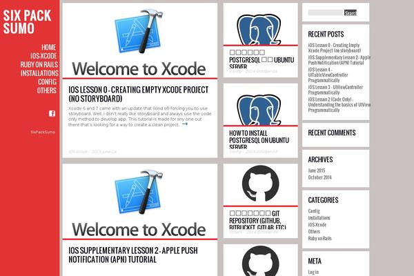 Ubergrid theme site design template sample