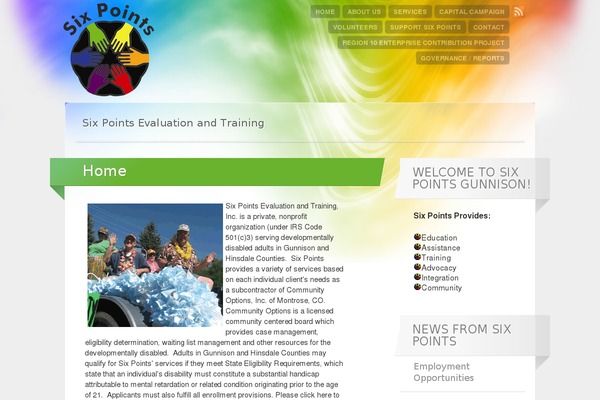 Spectrum theme site design template sample