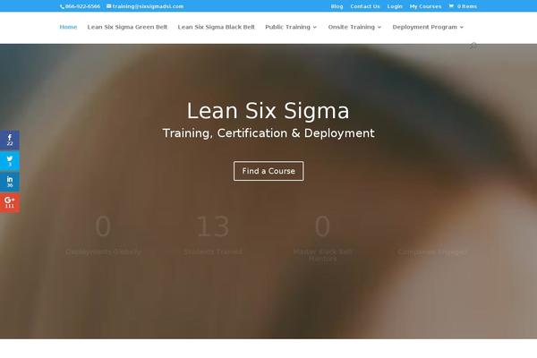 Divi theme site design template sample