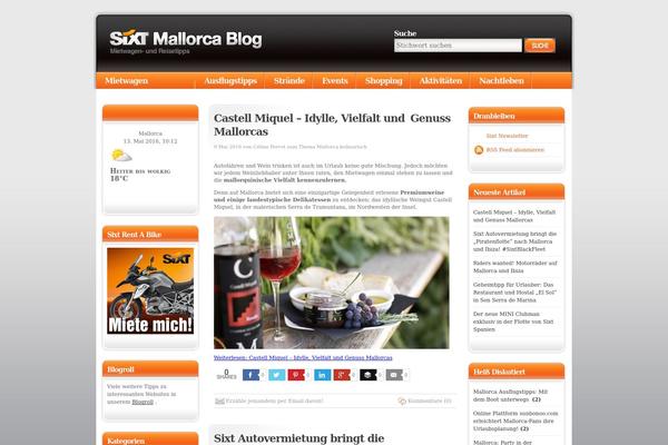 Sixt theme site design template sample