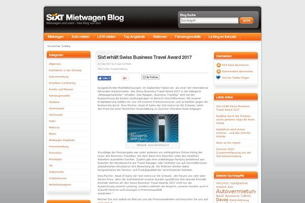 sixtblog.ch site used Sixt