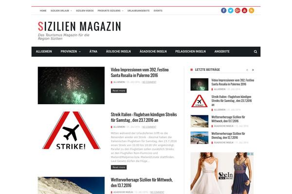 MaxBlog theme site design template sample