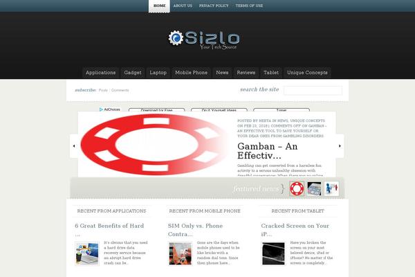 eNews theme site design template sample