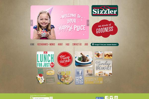 sizzle WordPress theme, websites list used sizzle theme sizzle theme websites examples