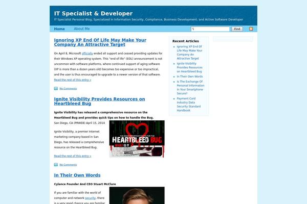 Flexi-Blue theme site design template sample