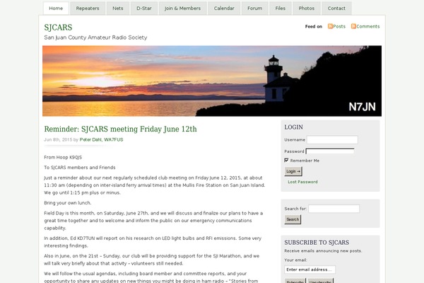 Site using Google Calendar Widget plugin