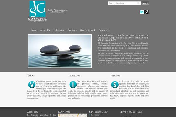 Metric theme site design template sample