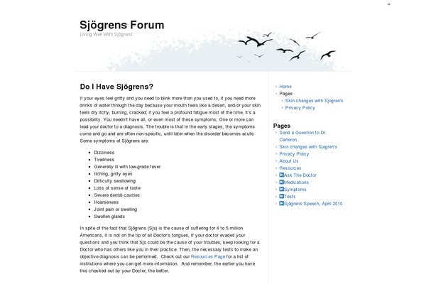 Site using Collapsing Pages plugin