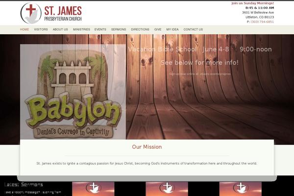 Genesis Church theme site design template sample