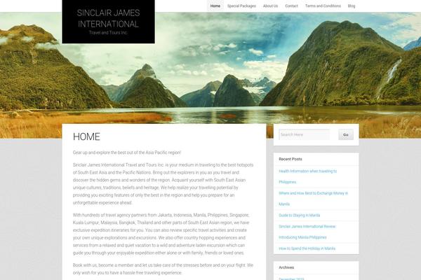 Adventure theme site design template sample