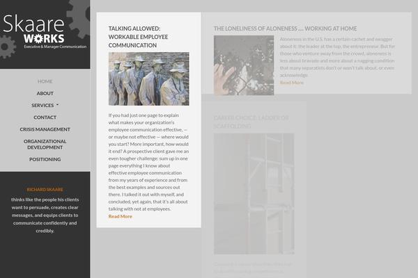 SiteOrigin North theme site design template sample