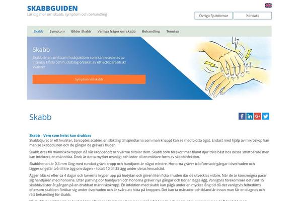 skabbguiden.com site used Bootstrap-bioglan